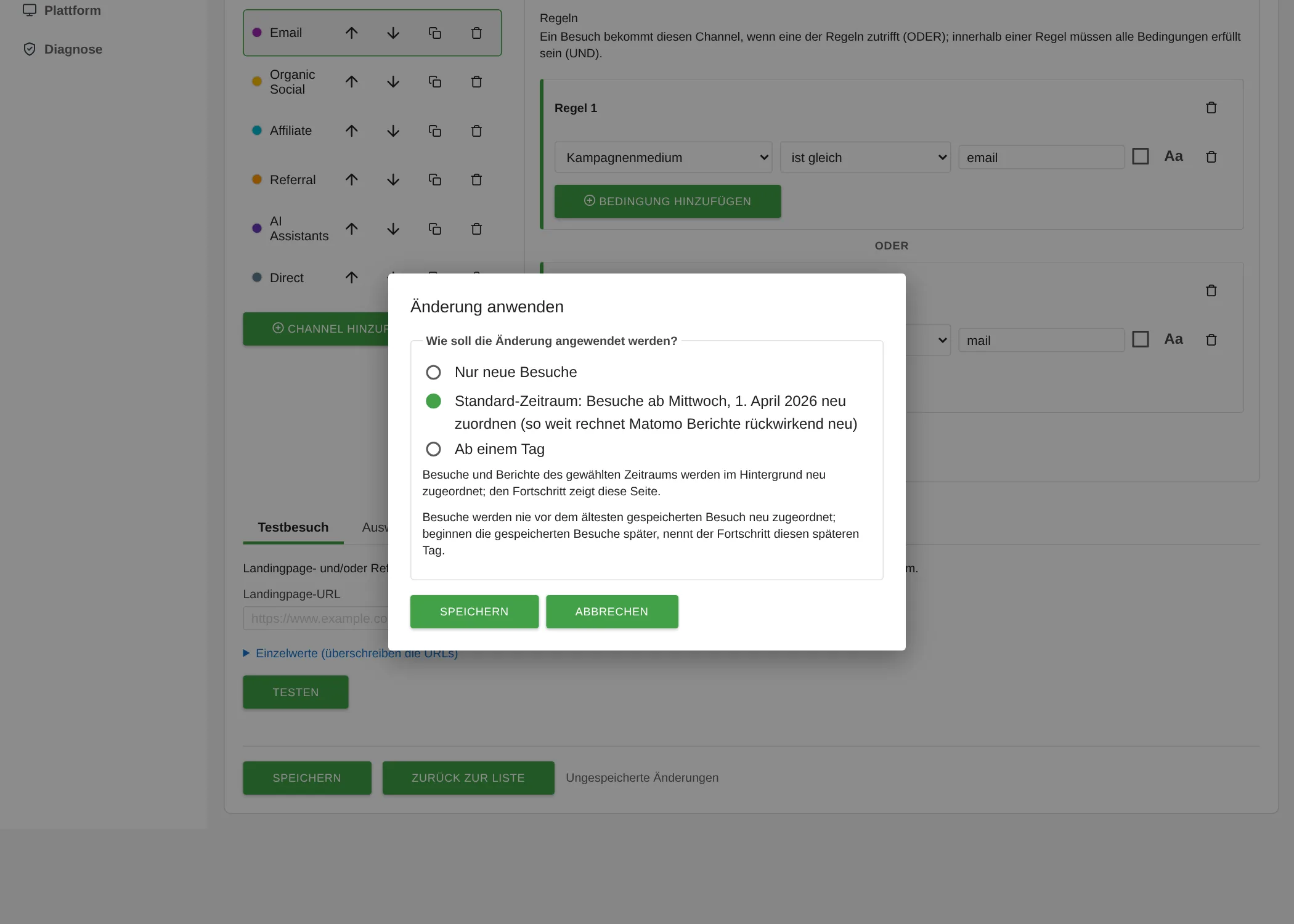 ChannelGrouping: save dialog choosing from when the change applies