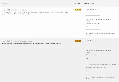 Die Checks von Sentinel Pro auf Sentinels Seite: „Einbruch eines Kanals“ und „Einbruch der Konversionsrate“ mit ihren Einstellungen.