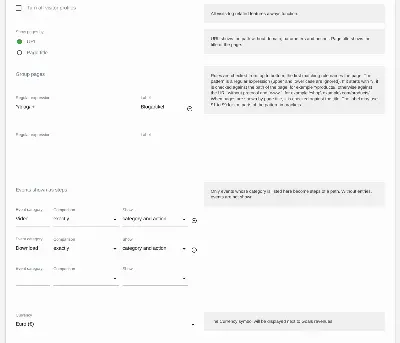 VisitJourney: website settings with rules for page groups and events as steps